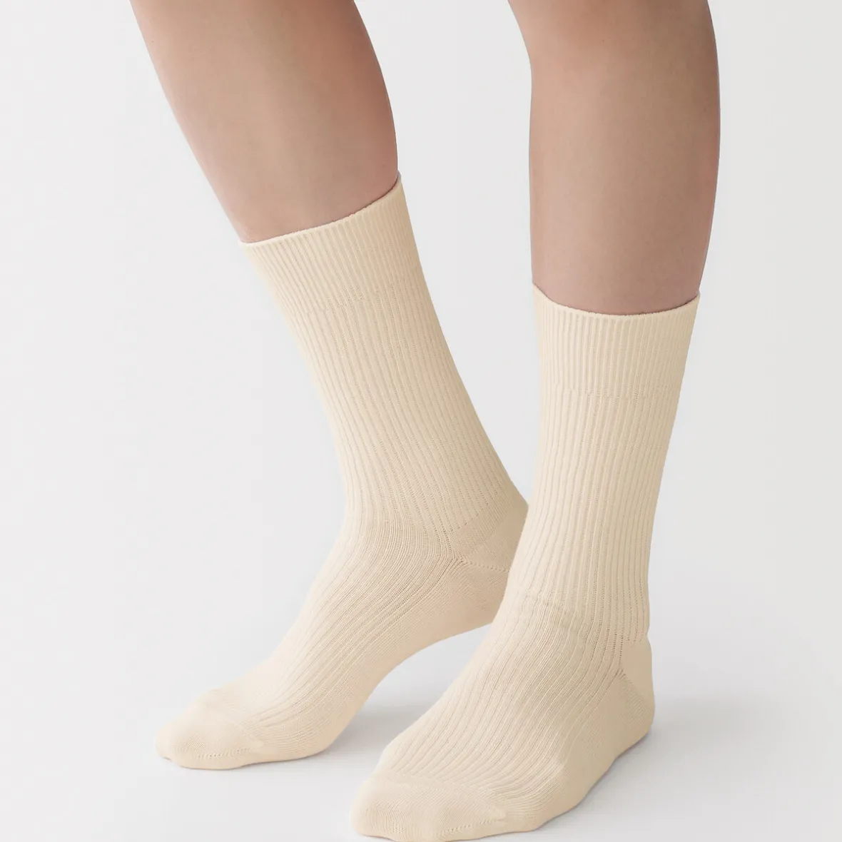 Muji Calcetines acanalados en ángulo recto para hombre