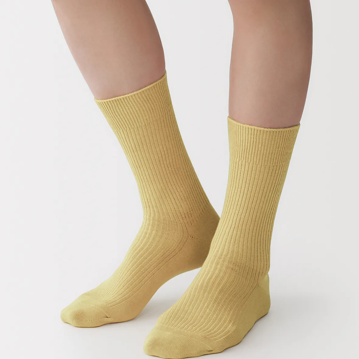 Muji Calcetines acanalados en ángulo recto para hombre