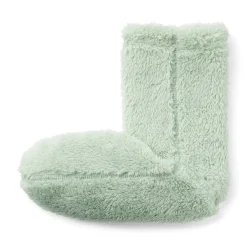 Muji Calcetines acogedores de forro polar de poliéster reciclado para mujer