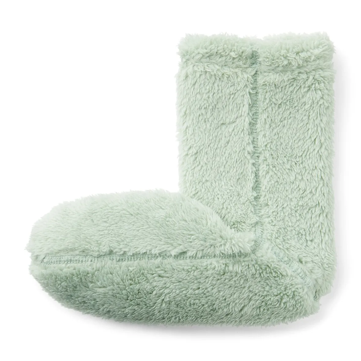 Muji Calcetines acogedores de forro polar de poliéster reciclado para mujer