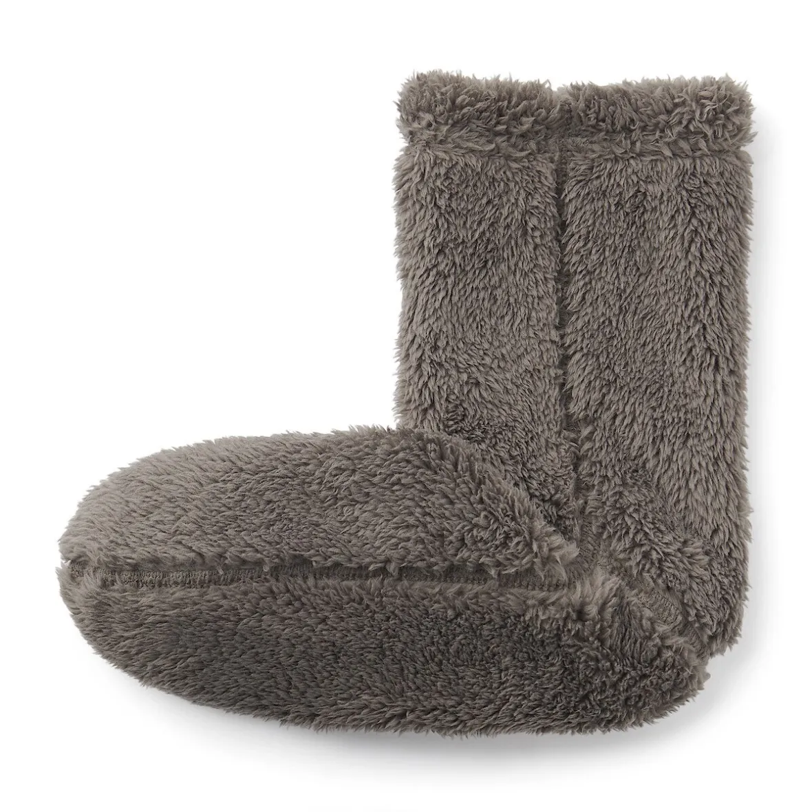 Muji Calcetines acogedores de forro polar de poliéster reciclado para mujer
