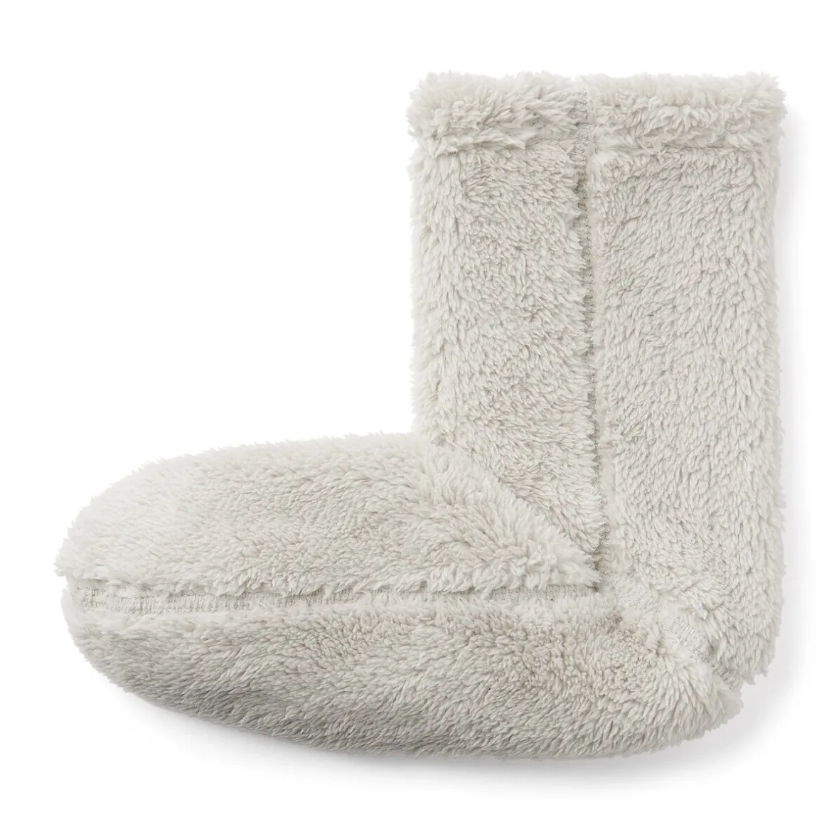 Muji Calcetines acogedores de forro polar de poliéster reciclado para mujer