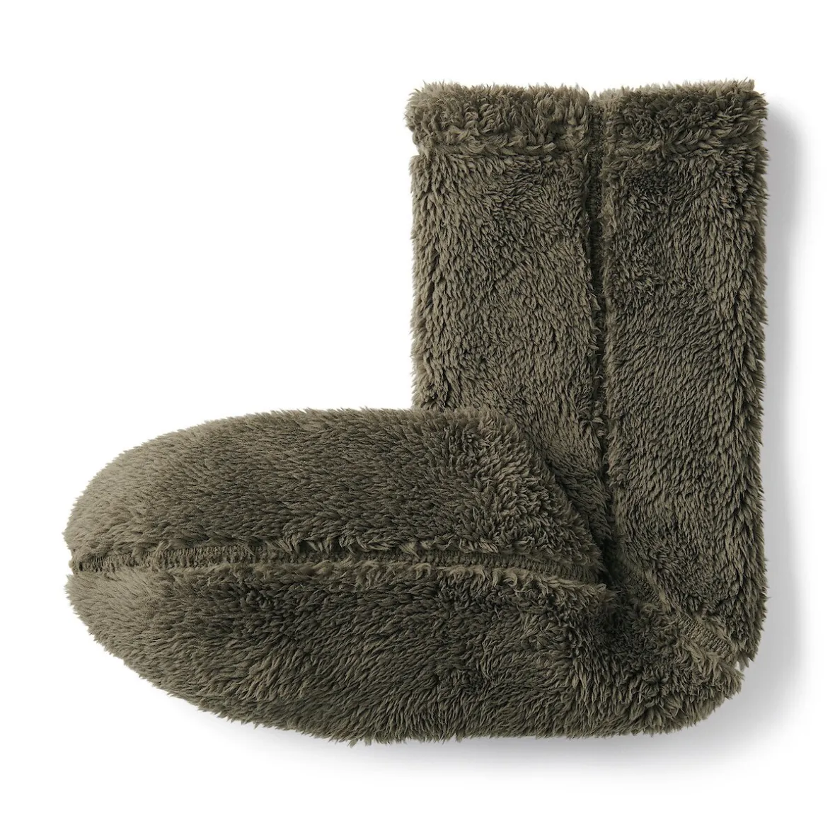Clearance Muji Calcetines acogedores de forro polar de poliéster reciclado para hombre