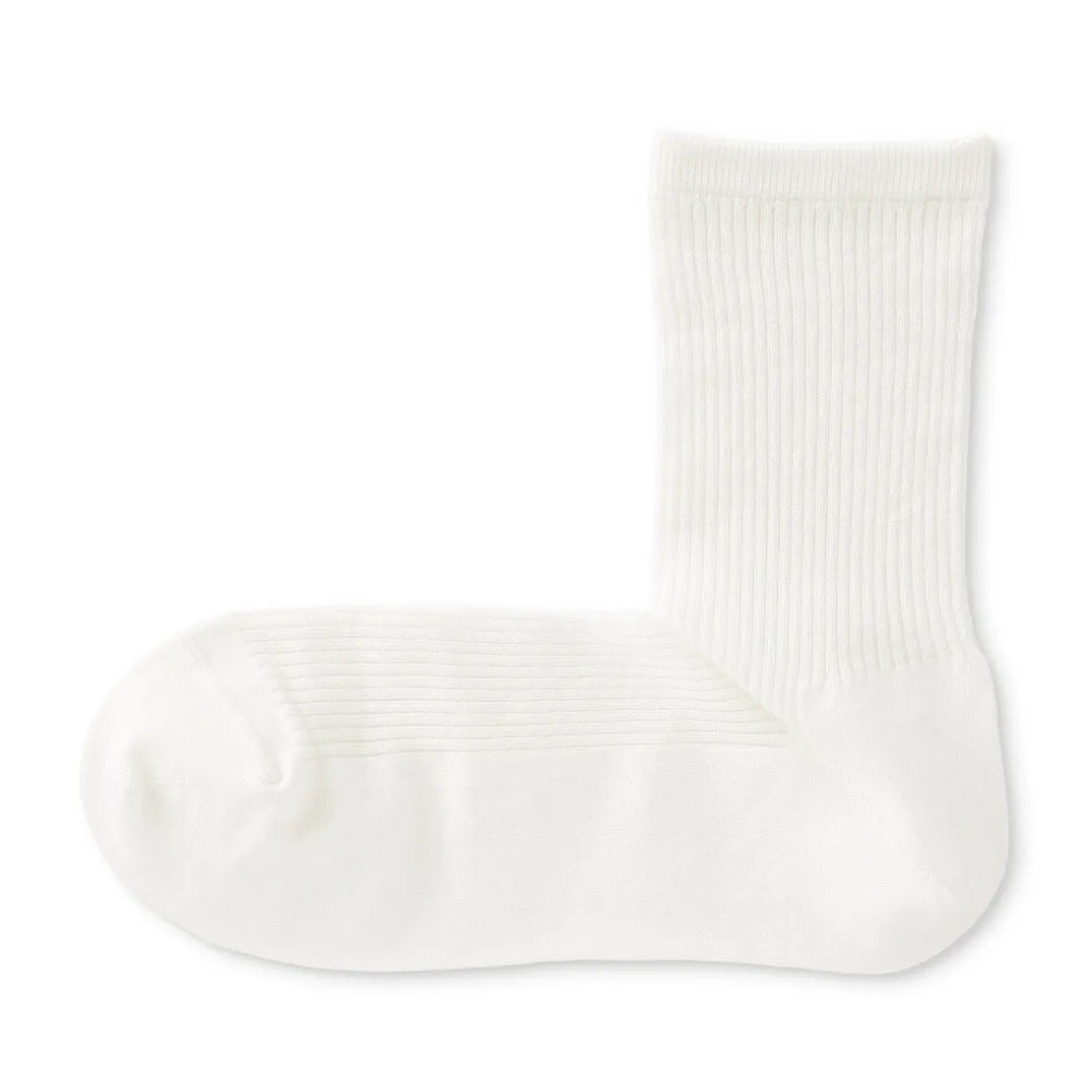 Outlet Muji Calcetines con puño cómodo y rayas para mujer