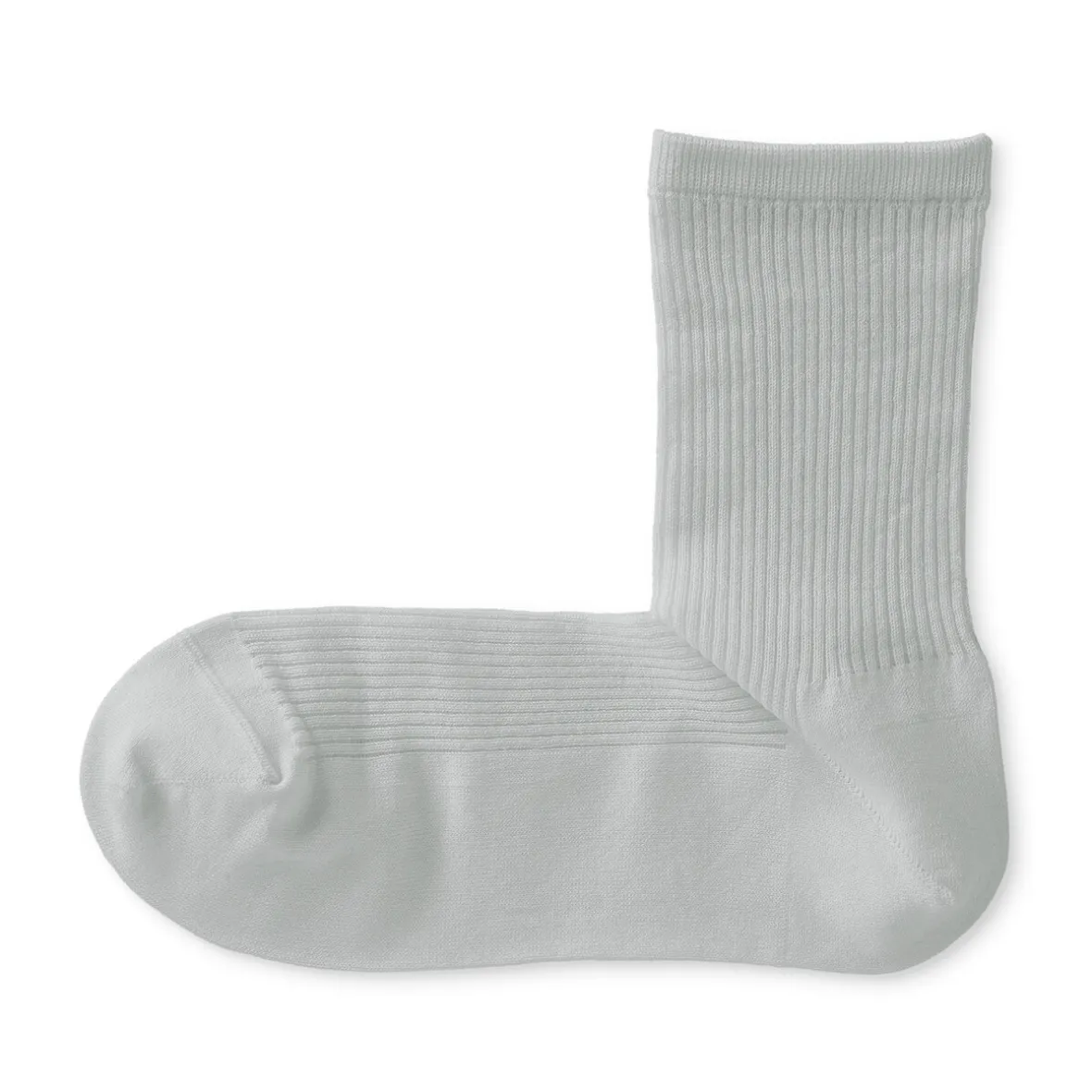 Outlet Muji Calcetines con puño cómodo y rayas para mujer