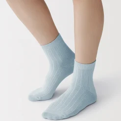 Hot Muji Calcetines cortos con ribete elástico de ángulo recto para mujer