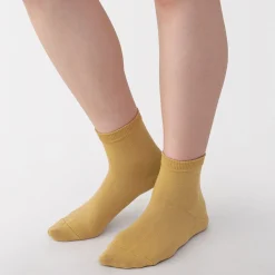 Best Muji Calcetines cortos de 3 capas con puño holgado y talón en ángulo recto (mujer)