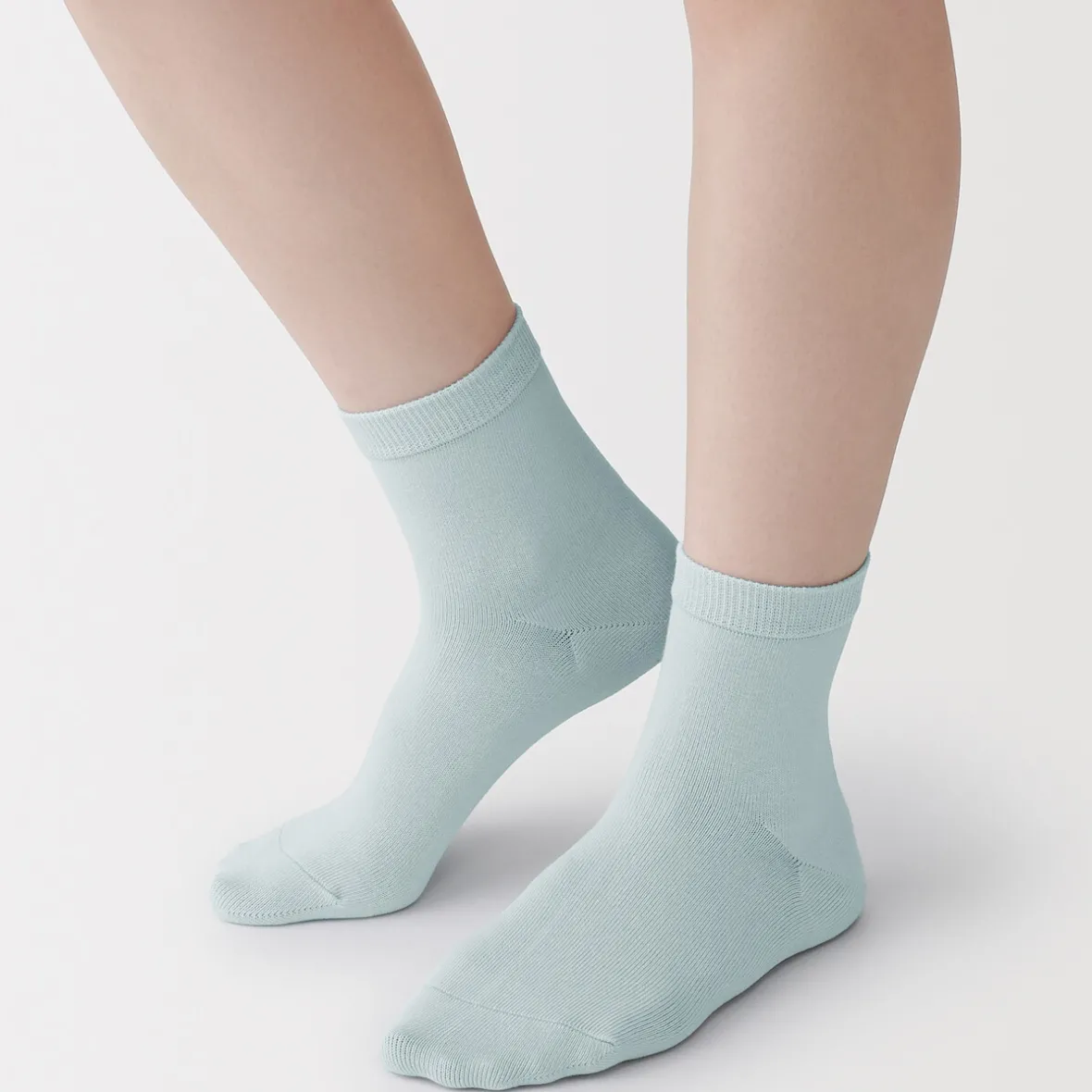 Best Muji Calcetines cortos de 3 capas con puño holgado y talón en ángulo recto (mujer)