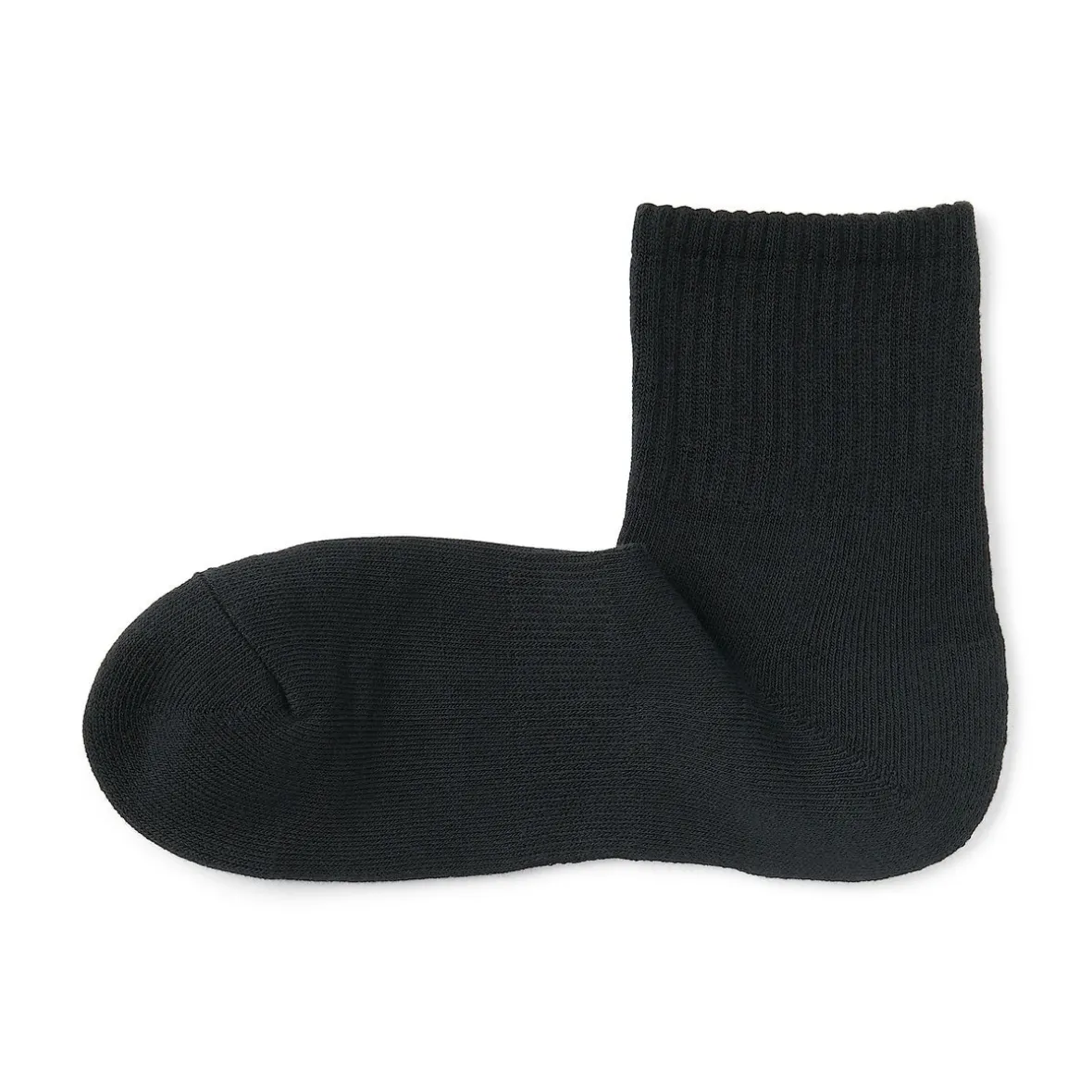 Muji Calcetines cortos de felpa en ángulo recto para hombre