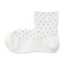 Best Muji Calcetines cortos de puntos con dobladillos cómodos para mujer