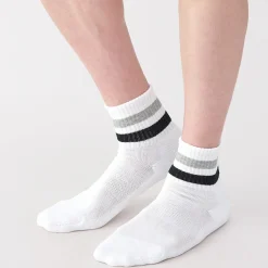 Online Muji Calcetines cortos forrados de felpa con ángulo recto para hombre
