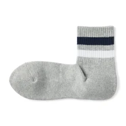 Muji Calcetines cortos forrados de felpa con ángulo recto para hombre