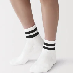 Muji Calcetines cortos forrados de felpa con ángulo recto para hombre