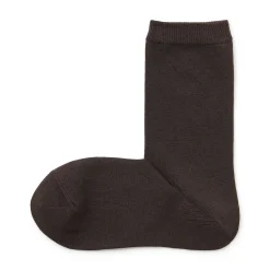 Hot Muji Calcetines de 3 capas con puño holgado y talón en ángulo recto para mujer