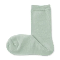 Hot Muji Calcetines de 3 capas con puño holgado y talón en ángulo recto para mujer