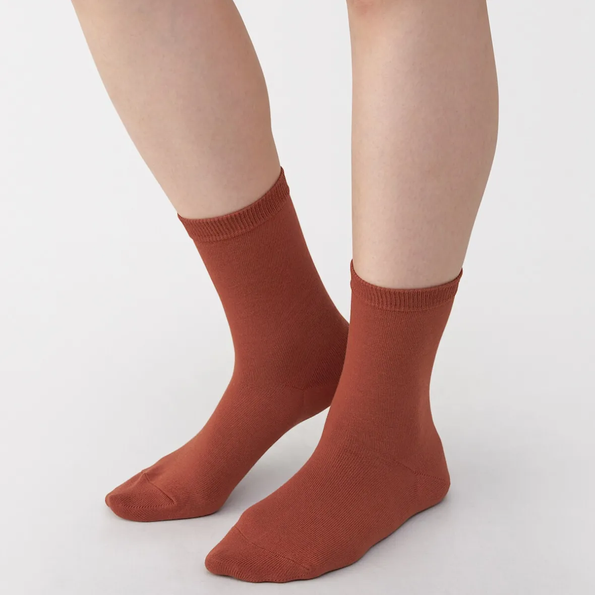 Hot Muji Calcetines de 3 capas con puño holgado y talón en ángulo recto para mujer