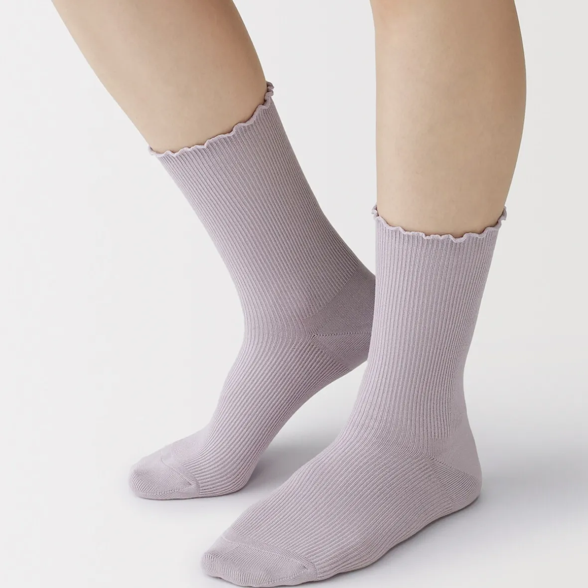 New Muji Calcetines de modal mezclado con ángulo recto y puño cómodo para mujer