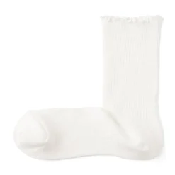 New Muji Calcetines de modal mezclado con ángulo recto y puño cómodo para mujer