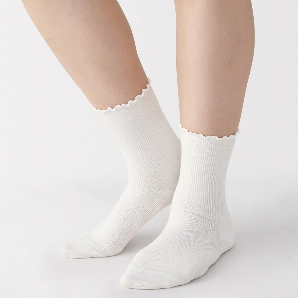 New Muji Calcetines de modal mezclado con ángulo recto y puño cómodo para mujer