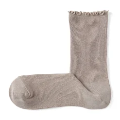 New Muji Calcetines de modal mezclado con ángulo recto y puño cómodo para mujer