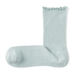 New Muji Calcetines de modal mezclado con ángulo recto y puño cómodo para mujer