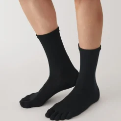 Discount Muji Calcetines de ángulo recto con 5 dedos para hombre