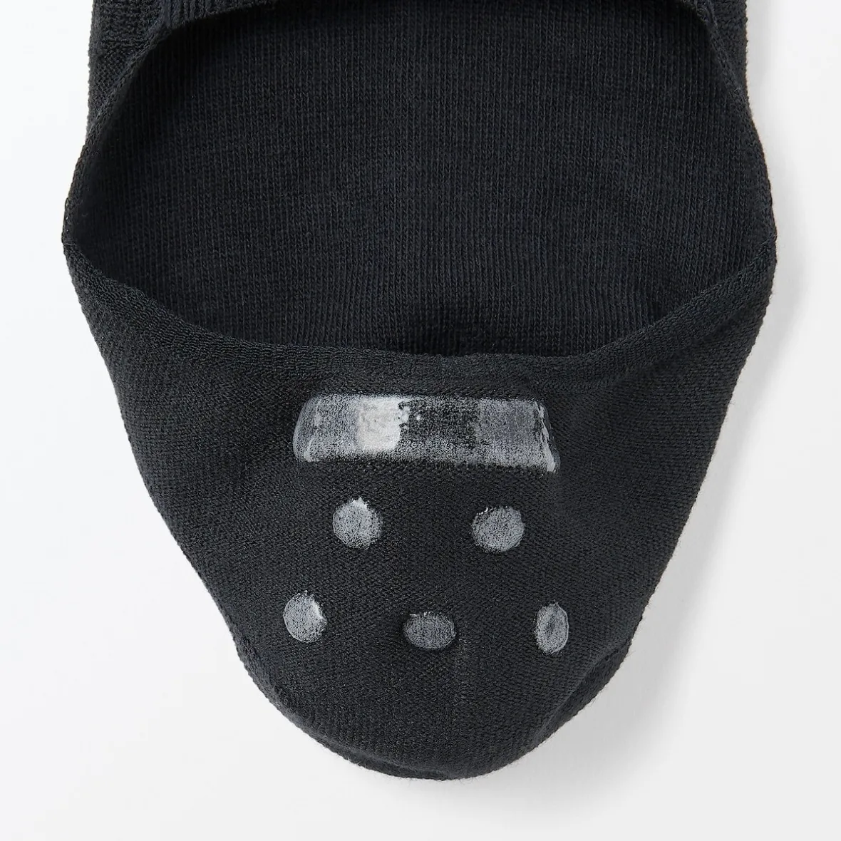 Clearance Muji Calcetines finos invisibles con agarre en el talón para hombre