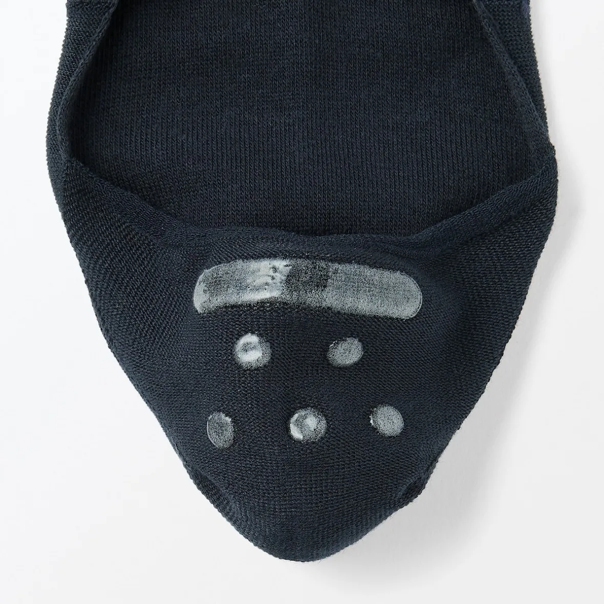 Clearance Muji Calcetines finos invisibles con agarre en el talón para hombre