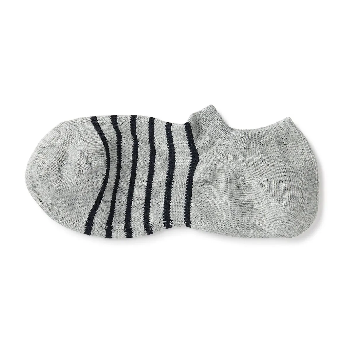Sale Muji Calcetines invisibles para deportivas en ángulo recto para hombre ‐ Rayas