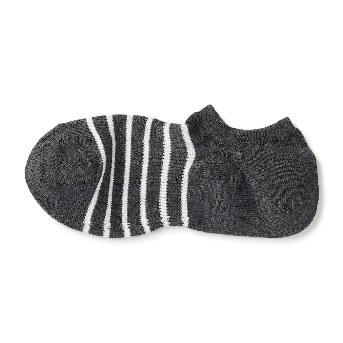Sale Muji Calcetines invisibles para deportivas en ángulo recto para hombre ‐ Rayas