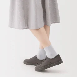 Outlet Muji Calcetines tobilleros de modal mezclado con ángulo recto y puño cómodo para mujer