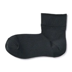 Outlet Muji Calcetines tobilleros de modal mezclado con ángulo recto y puño cómodo para mujer