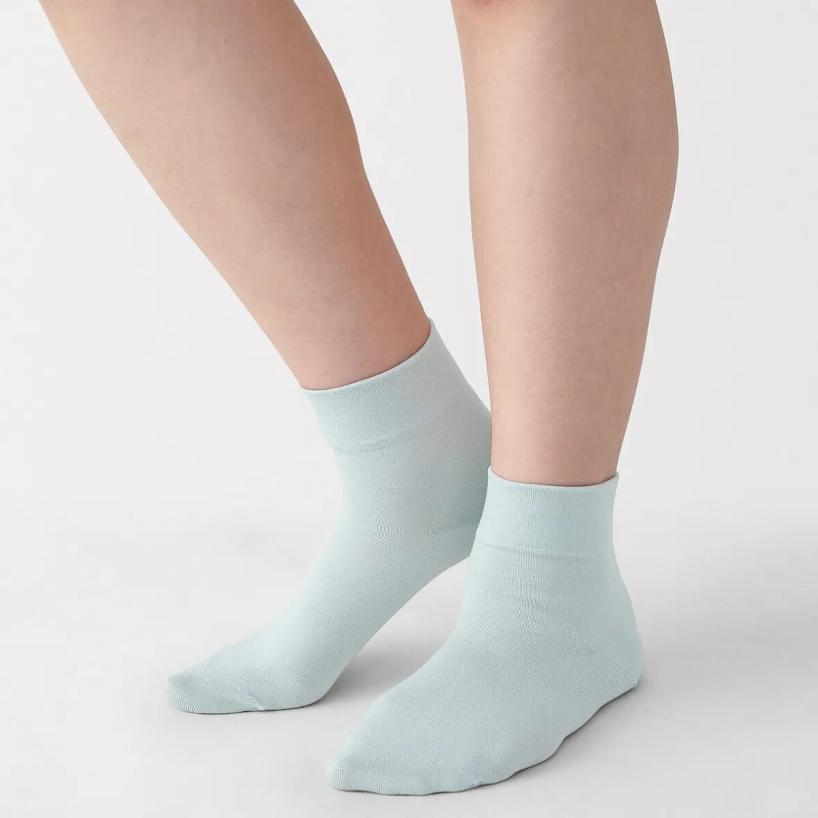 Outlet Muji Calcetines tobilleros de modal mezclado con ángulo recto y puño cómodo para mujer