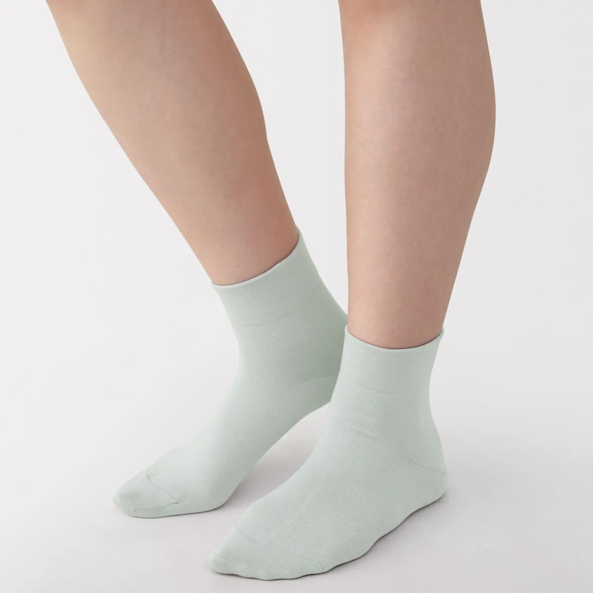 Outlet Muji Calcetines tobilleros de modal mezclado con ángulo recto y puño cómodo para mujer