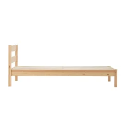 Outlet Muji Cama doble de madera de pino