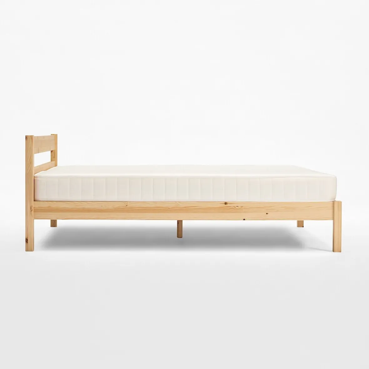 Outlet Muji Cama doble grande de madera de pino
