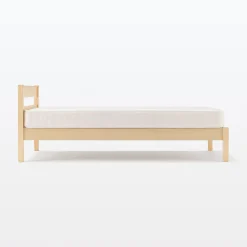 Outlet Muji Cama doble grande de madera de pino