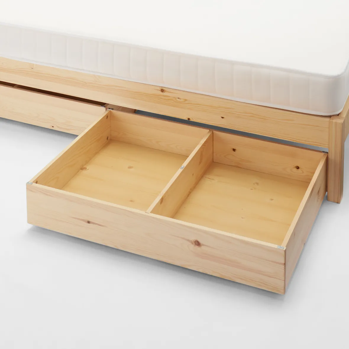 Outlet Muji Cama doble grande de madera de pino