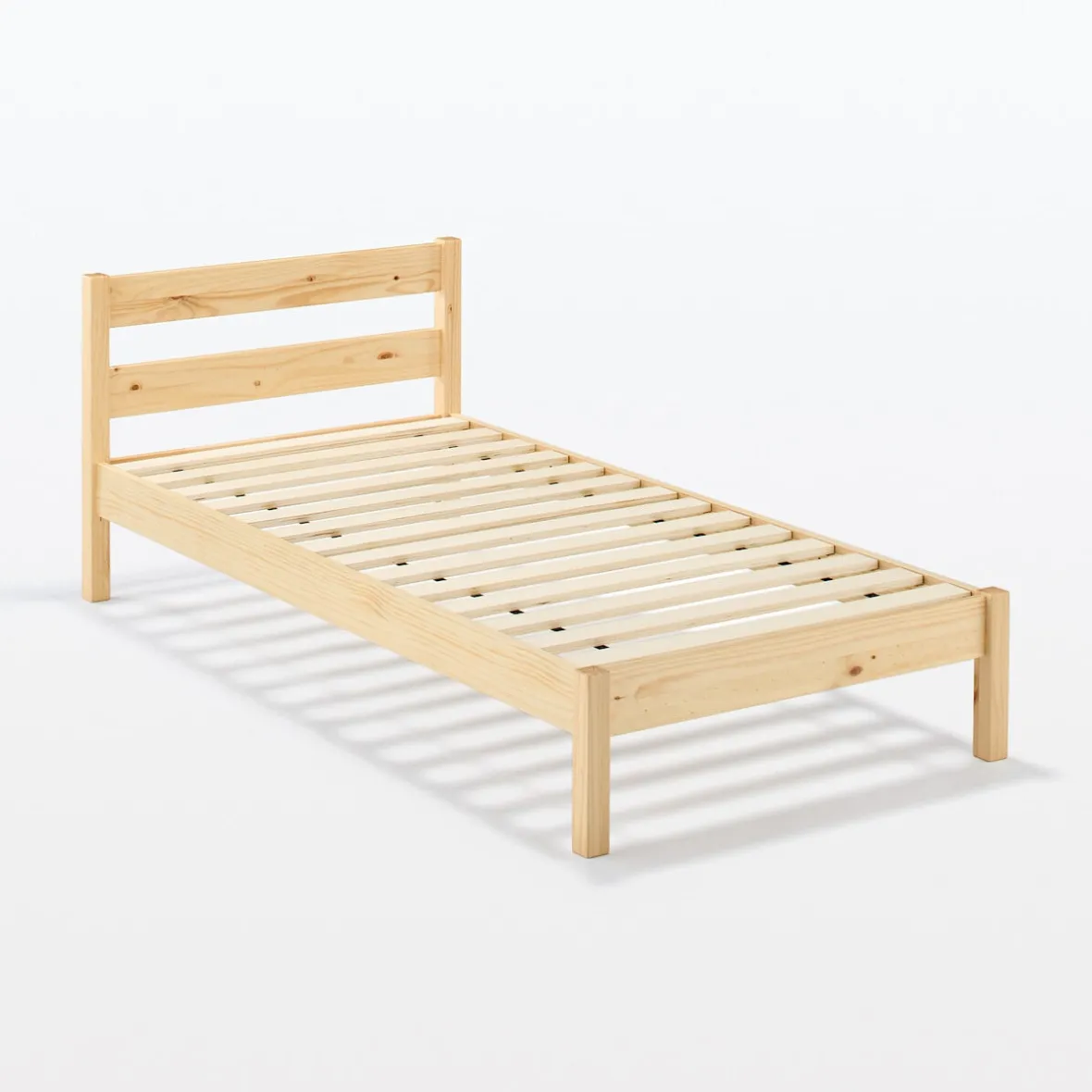 Outlet Muji Cama doble grande de madera de pino