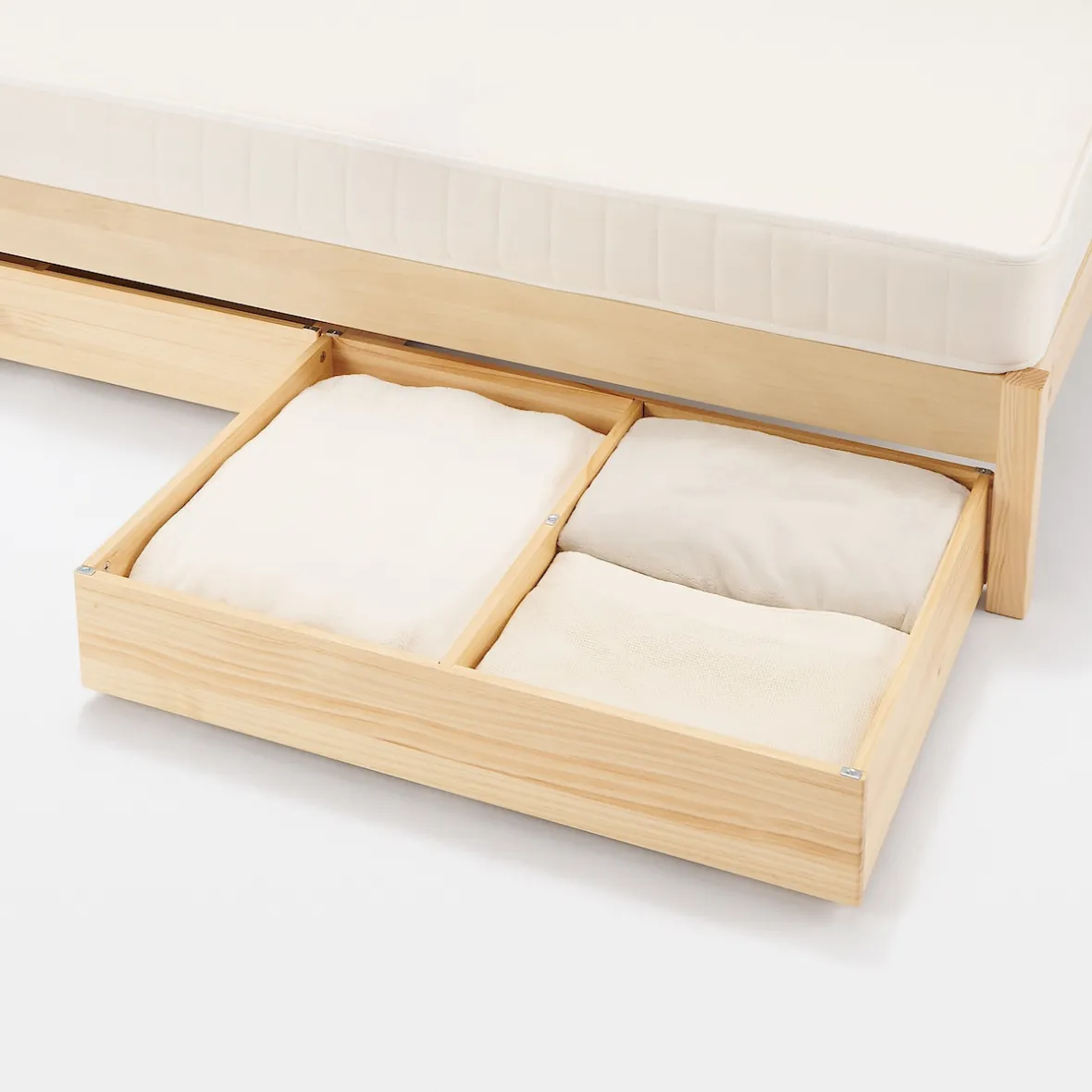 Hot Muji Cama super king de madera de pino