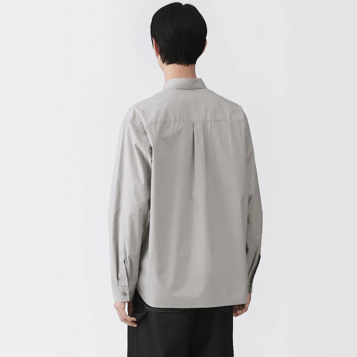 Clearance Muji Camisa con bolsillo de algodón orgánico para hombre