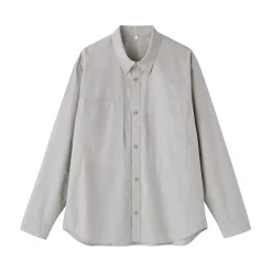 Clearance Muji Camisa con bolsillo de algodón orgánico para hombre