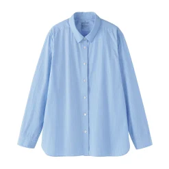 Discount Muji Camisa de algodón lavado fino para mujer
