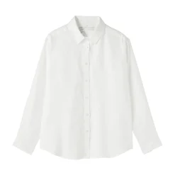 Sale Muji Camisa de lino lavado para mujer