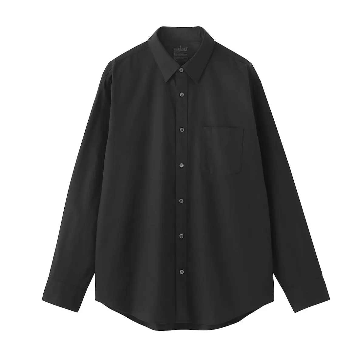 Sale Muji Camisa de manga larga de algodón ancho lavado para hombre