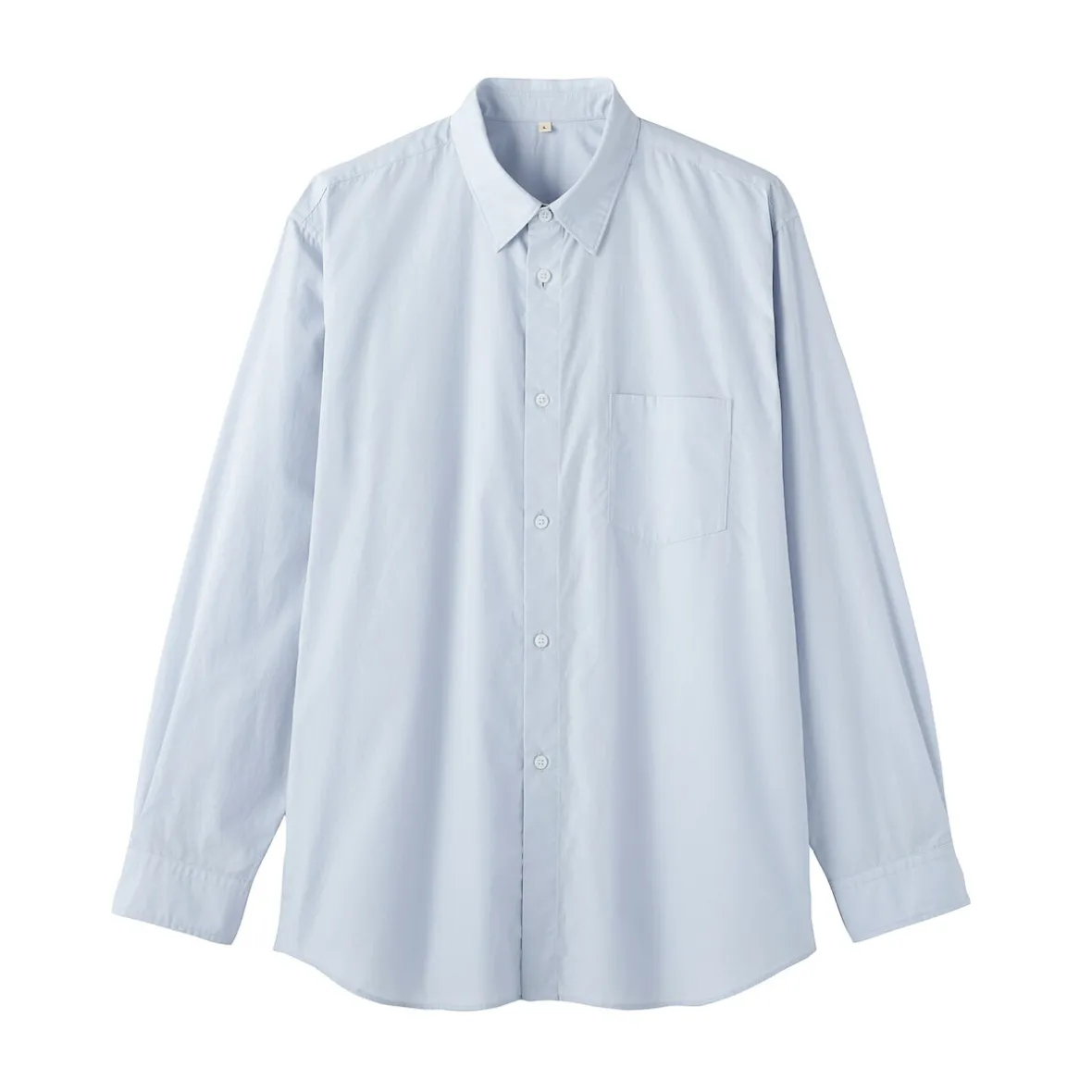 Outlet Muji Camisa de popelín de algodón orgánico para hombre