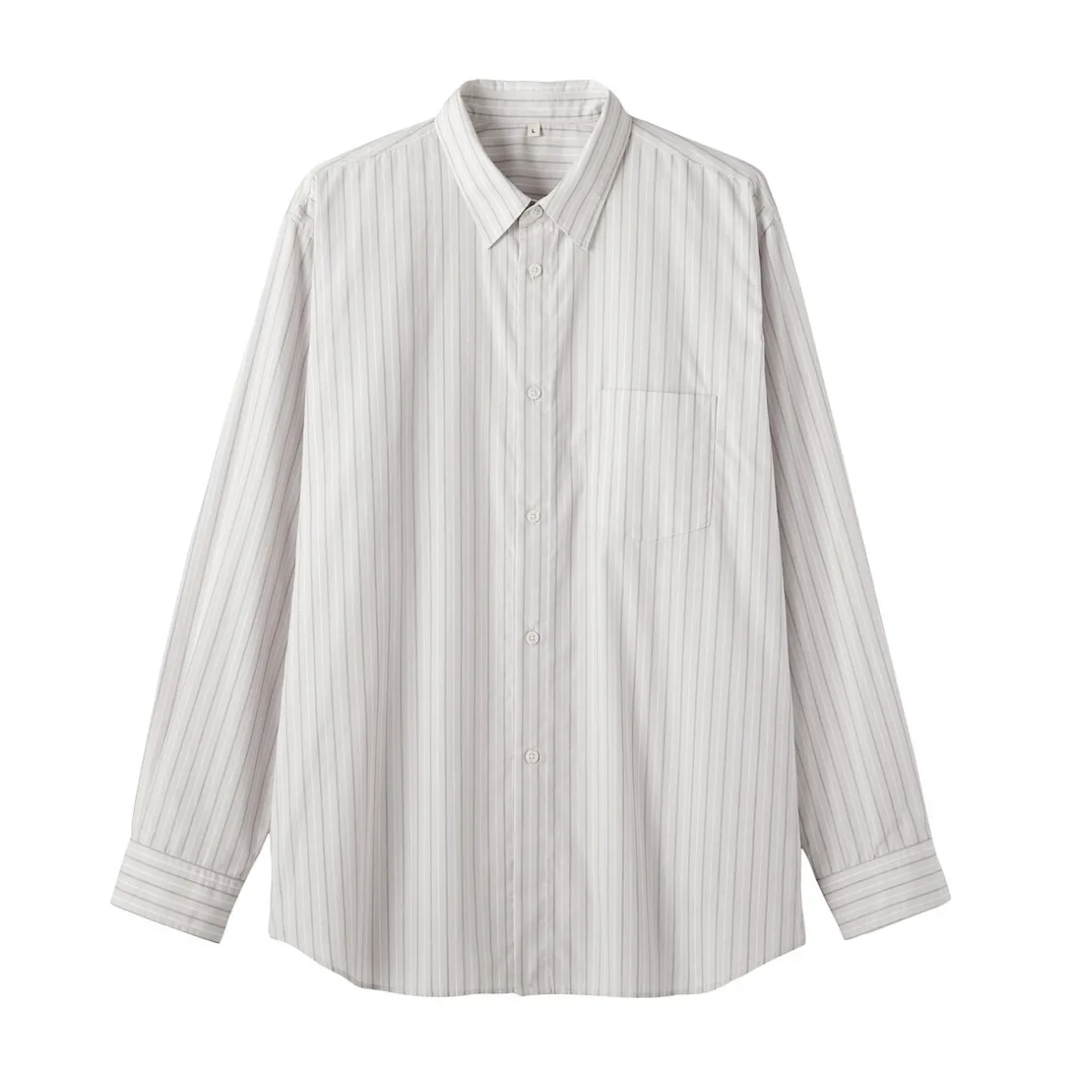 Outlet Muji Camisa de popelín de algodón orgánico para hombre