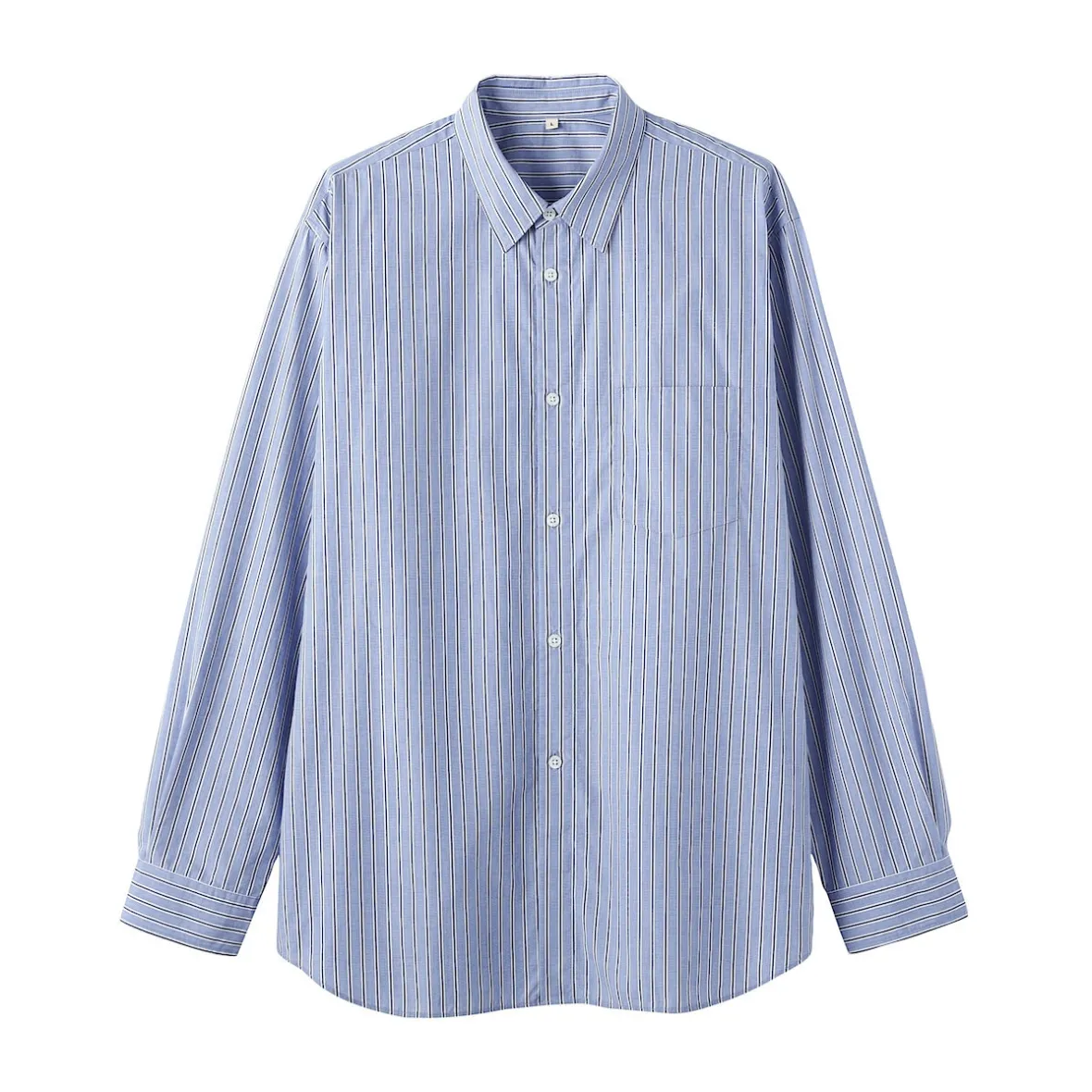 Outlet Muji Camisa de popelín de algodón orgánico para hombre