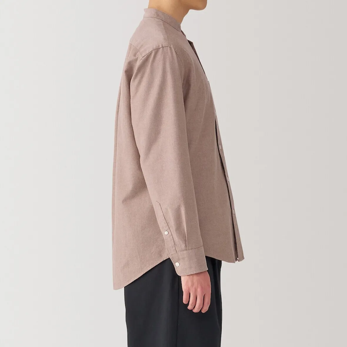 New Muji Camisa estilo Oxford cuello Mao