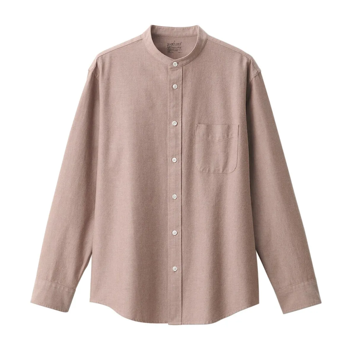 New Muji Camisa estilo Oxford cuello Mao